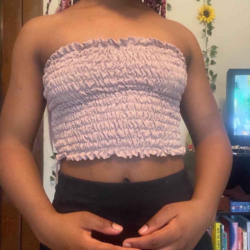 Ribbed tube top